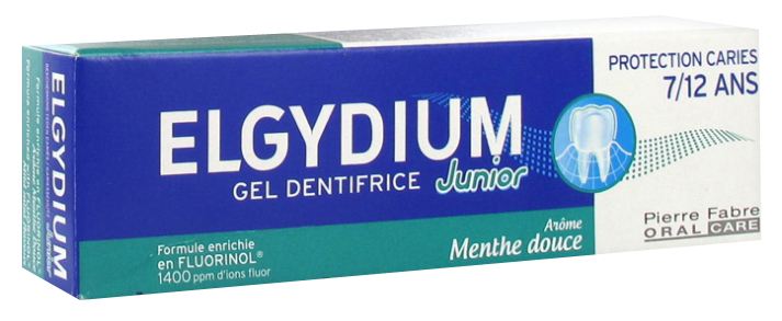 ELGYDIUM JUNIOR PROTECTION CARIES DENTIFRICE MENTHE DOUCE 7-12ANS 